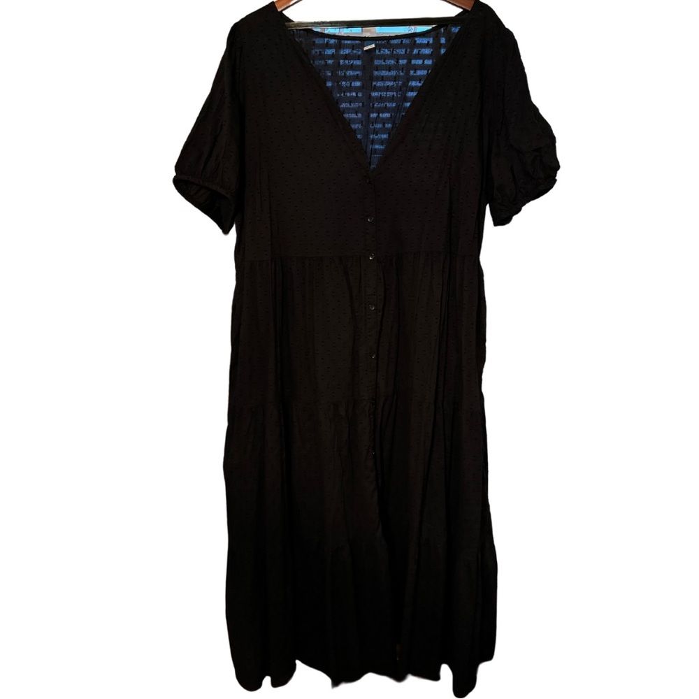 Old Navy Women’s Black Midi Lightweight Dress Size 2x